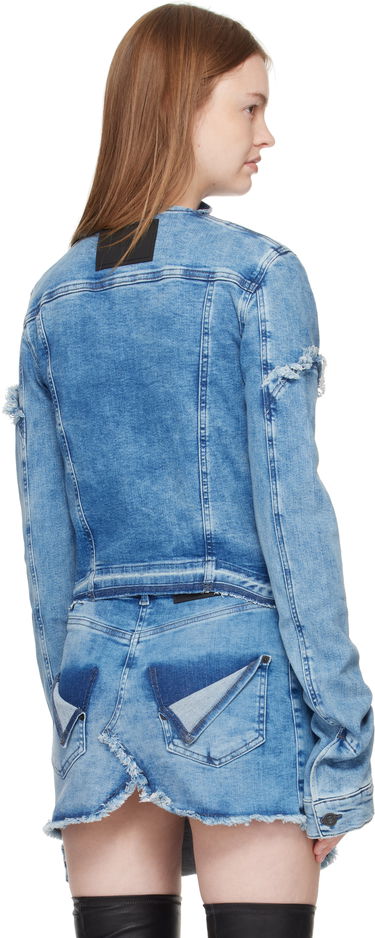 Jakke Ottolinger Ottolinger Drape Collar Denim Jacket Blå | 117-701017-01, 2