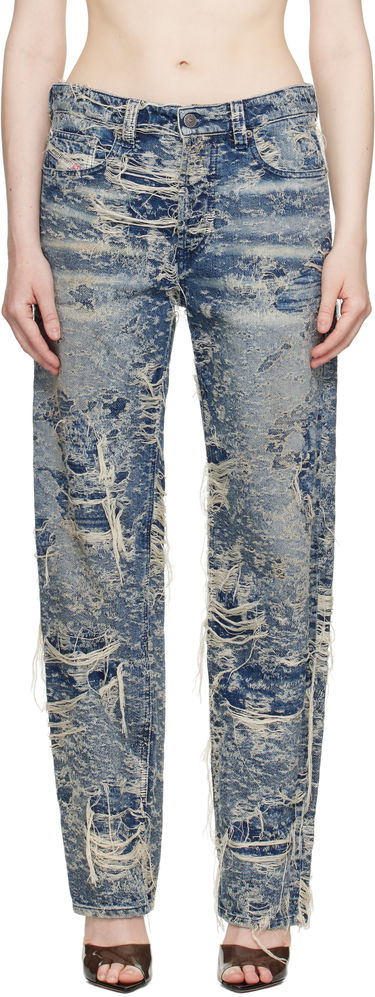 Jeans Diesel Diesel 1988 D-Ark Regular Fit Distressed Jeans Blå | A19193 09M04, 0