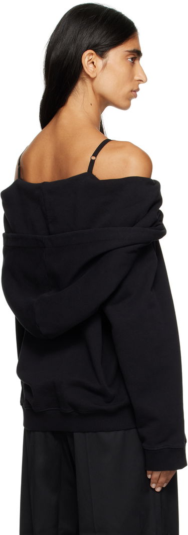Sweatshirt Maison Margiela MM6 Maison Margiela Off-The-Shoulder Hoodie Sort | S52GU0244 M25014, 2