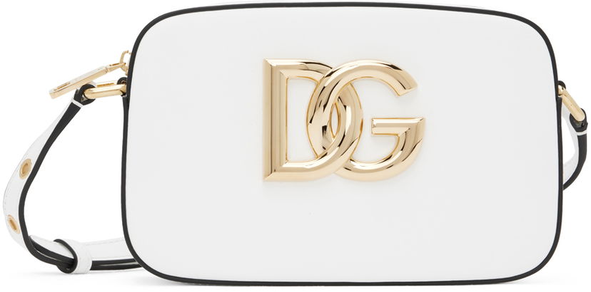 Skuldertaske Dolce & Gabbana White 3.5 Crossbody Bag Hvid | BB7095 AW576