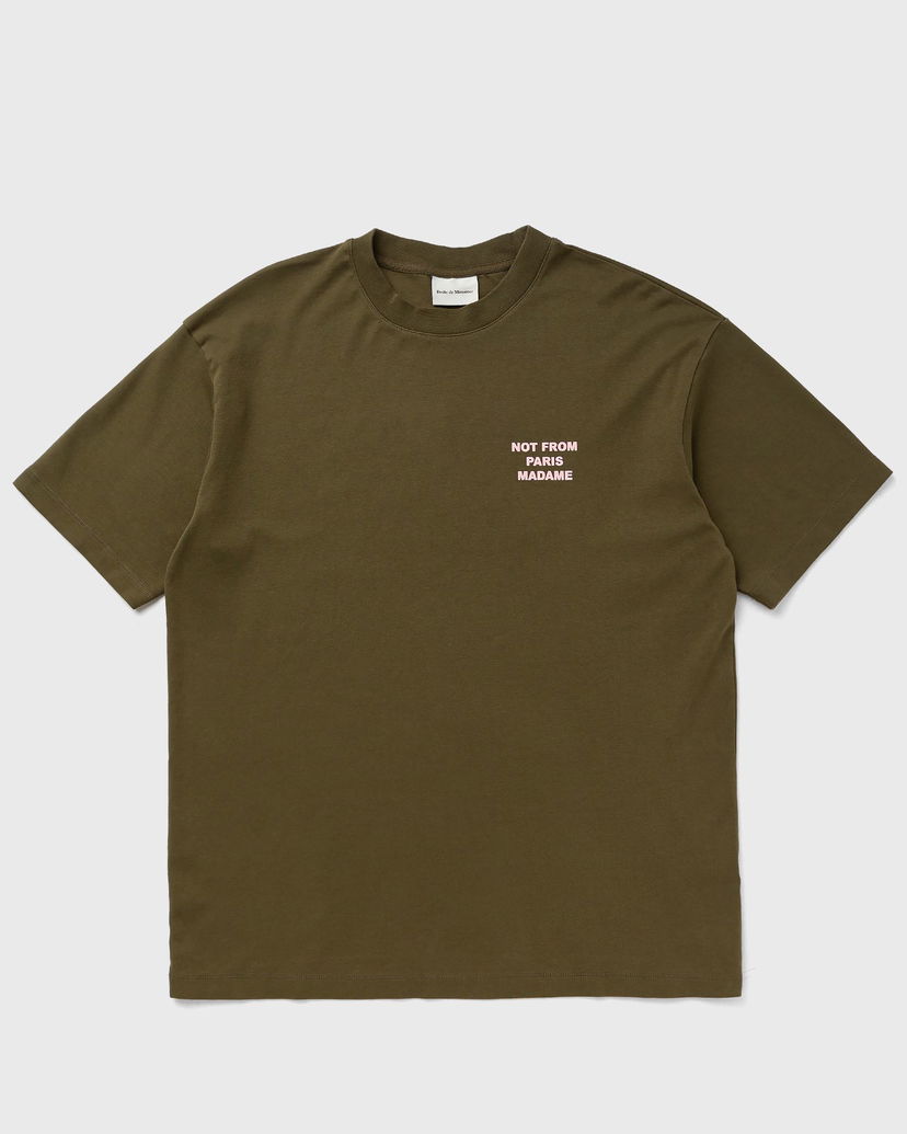 T-shirt Drôle de Monsieur Slogan T-Shirt Grøn | I-TS203-CO002-KK