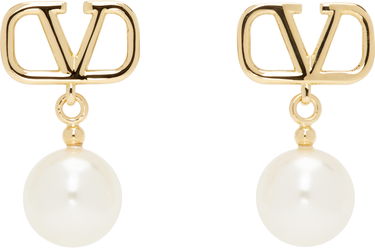 Øreringe Valentino Valentino Garavani VLogo Signature Pearl Drop Earrings Metalisk | 6W2J0E36UXM, 0