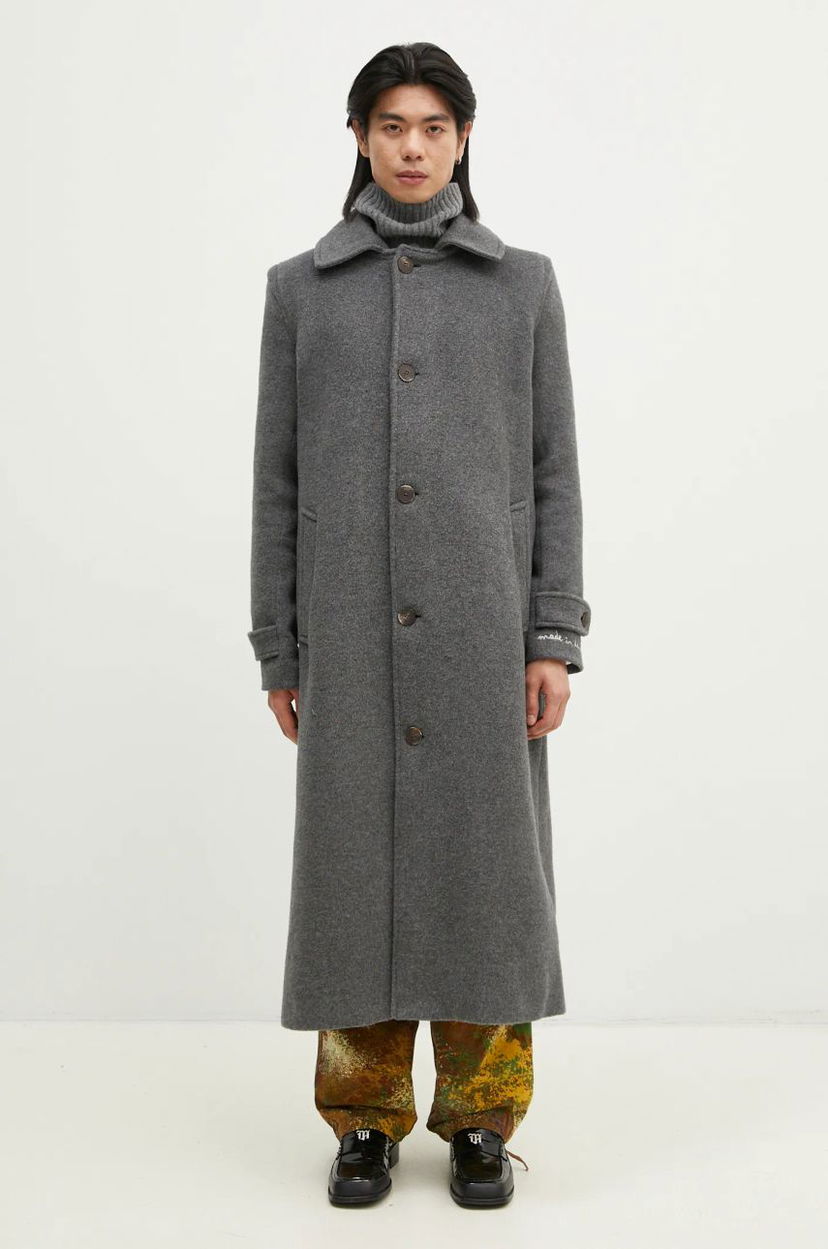 Frakker Fiorucci Fiorucci Wool Coat Grå | U01FMOCO244WO01GY01