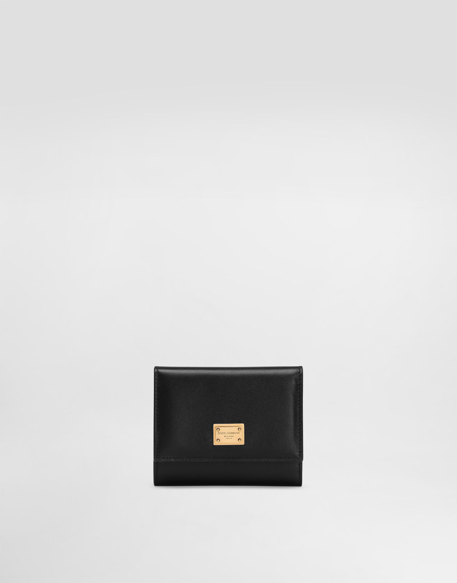 Tegnebog Dolce & Gabbana Dolce & Gabbana Plongé Calfskin Wallet Sort | BI0770A9S2580999, 0