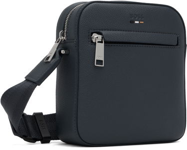 Skuldertaske BOSS Grained Faux-Leather Reporter Bag Sort | 50536475, 2