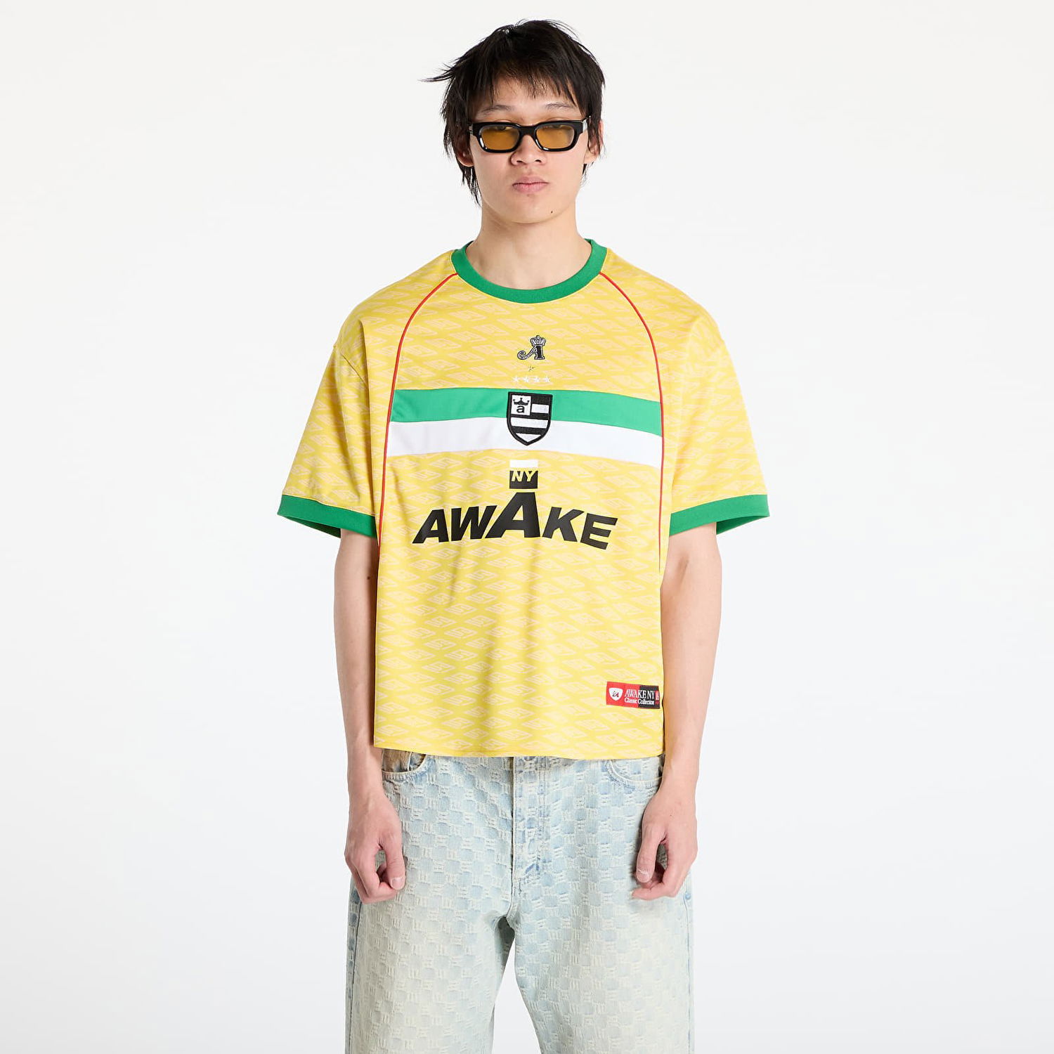 T-shirt Awake NY Awake NY Sport Jersey SS Top Gul | AWK-SU25-TP005-YELL, 0