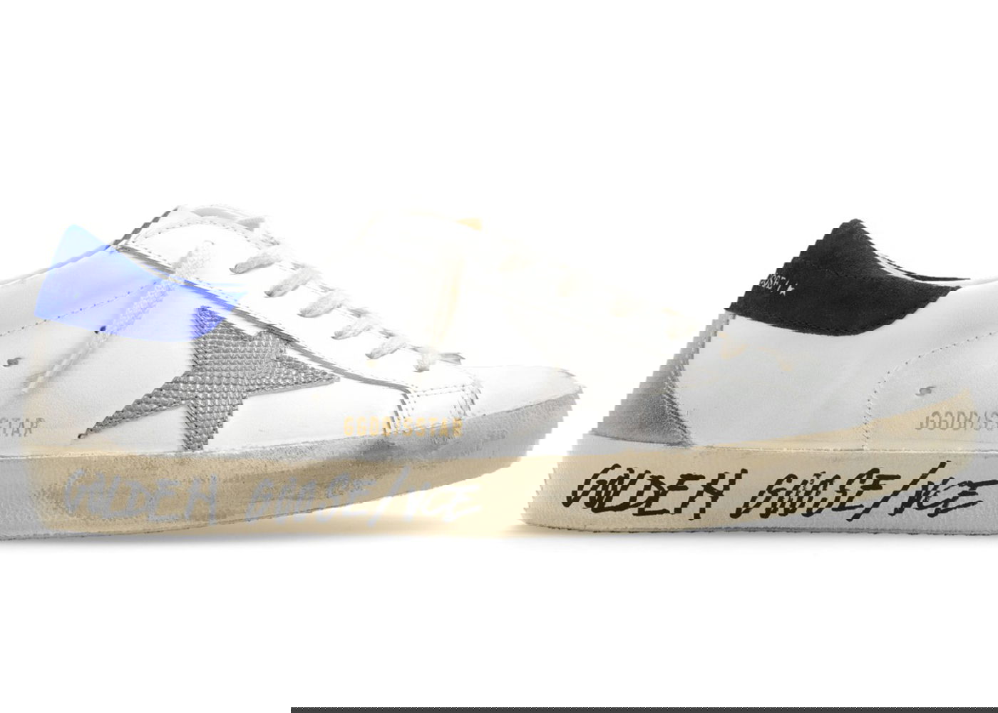 Sneakers og sko Golden Goose Super-Star White Snake Blue Hvid | GMF00102.F004797.11554, 0