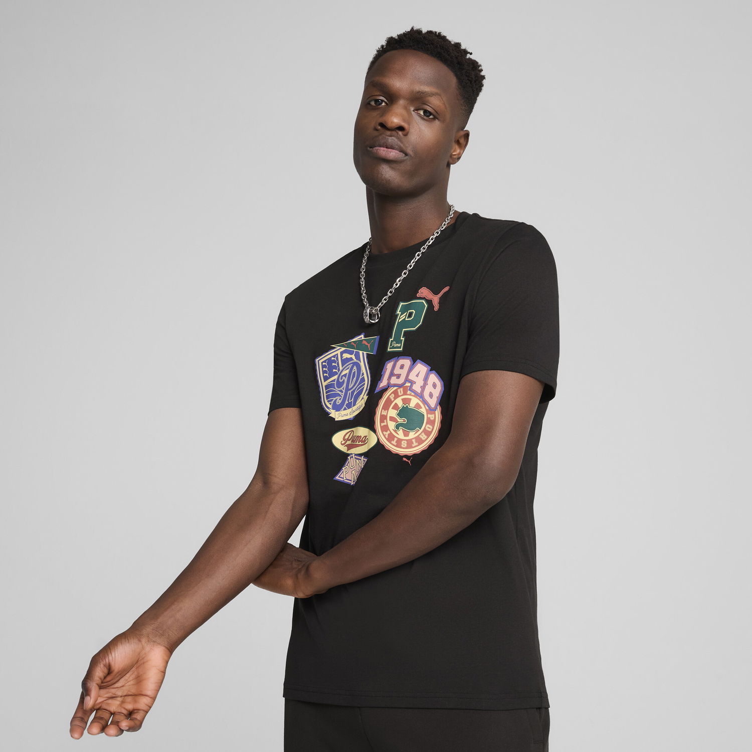 T-shirt Puma SPORTS LEGACY Graphic T-Shirt Sort | 629627_01, 0
