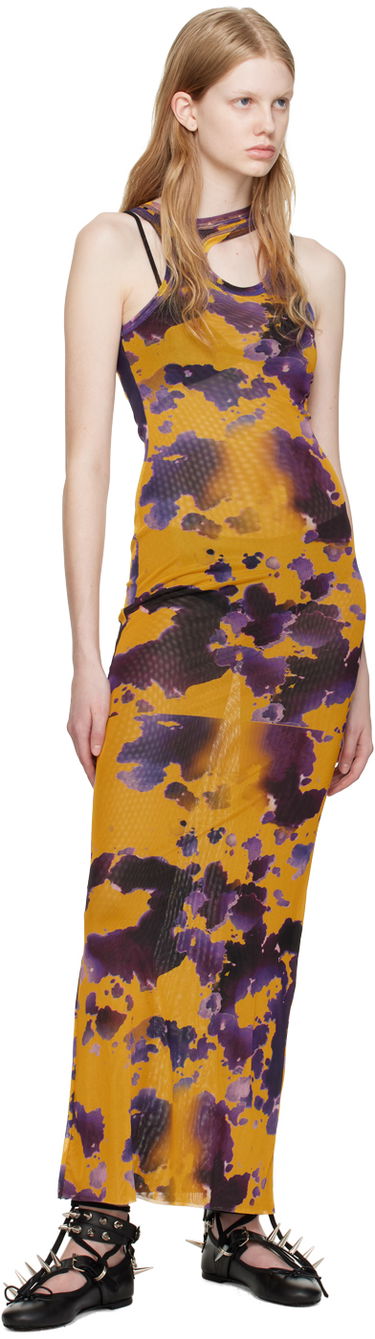Kjole Ottolinger Ottolinger Exclusive Maxi Dress Gul | 100716, 3