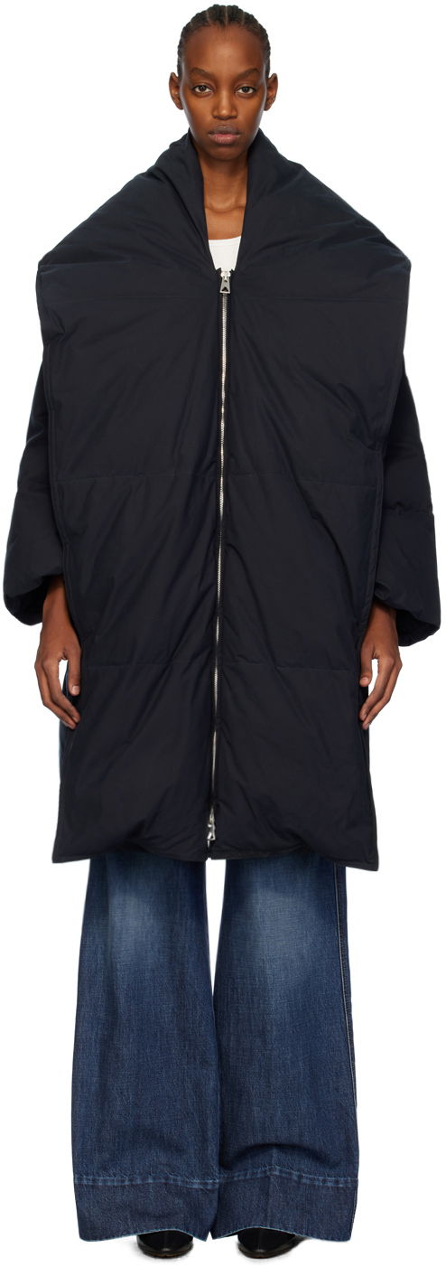 Parka Bottega Veneta Frosted Down Jacket Mørkeblå | 774210 V1LE0