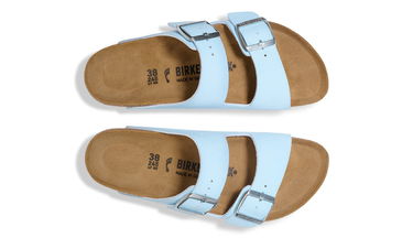 Sneakers og sko Birkenstock Arizona Birko-Flor Nubuk Regular Fit Sandals Blå | 1030931, 10