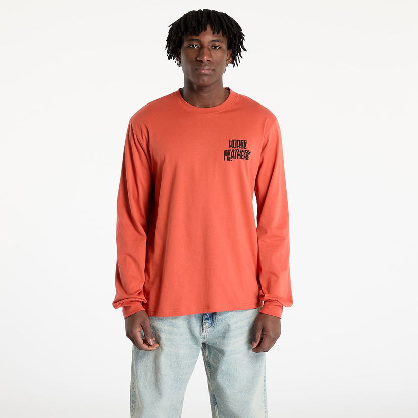 T-shirt Horsefeathers Horsefeathers Xerox Long Sleeve T-Shirt Orange | SM1375B