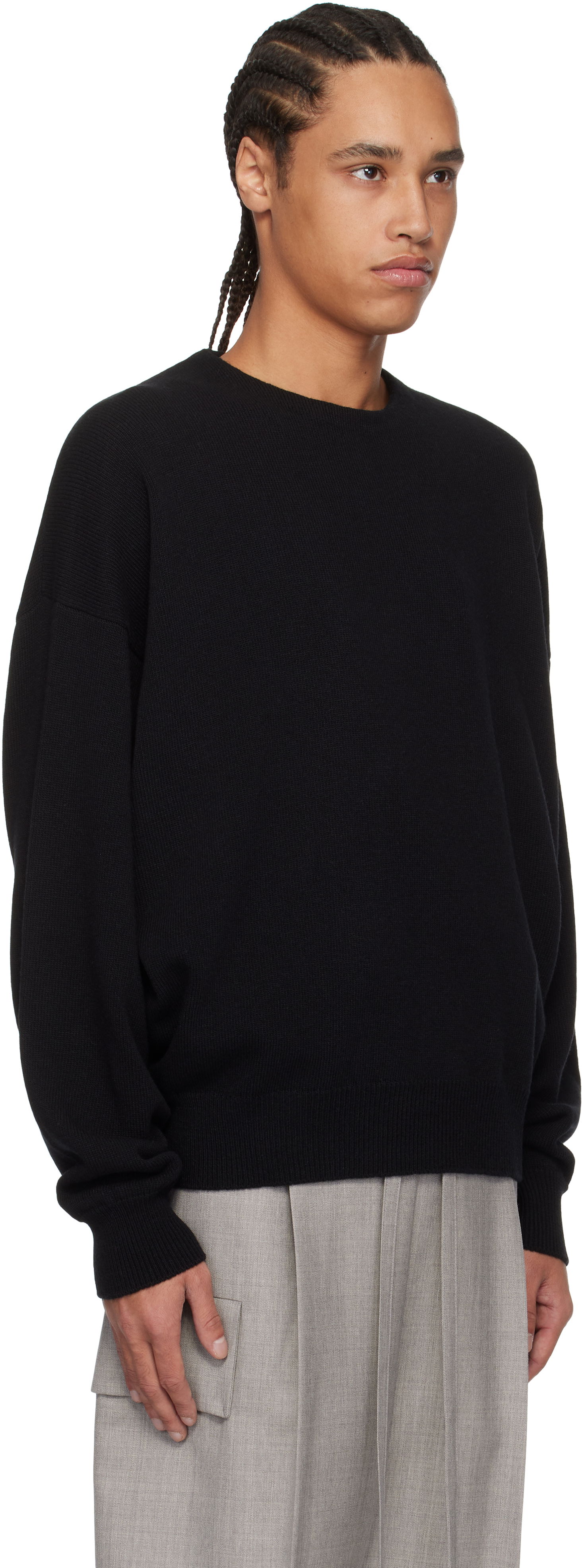Sweater Fear of God Fear of God Fine Knit Crewneck Sweater Sort | FGE220-2101LAW, 1