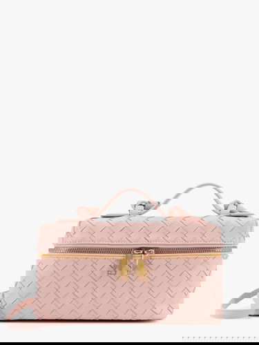 Håndtaske Bottega Veneta Pink Intrecciato Leather Vanity Case Lyserød | 789109V3IV16805, 0