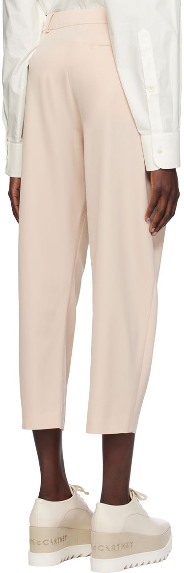 Bukser Stella McCartney Stella McCartney Pleated Cropped Trousers Lyserød | 5919643CU704, 2