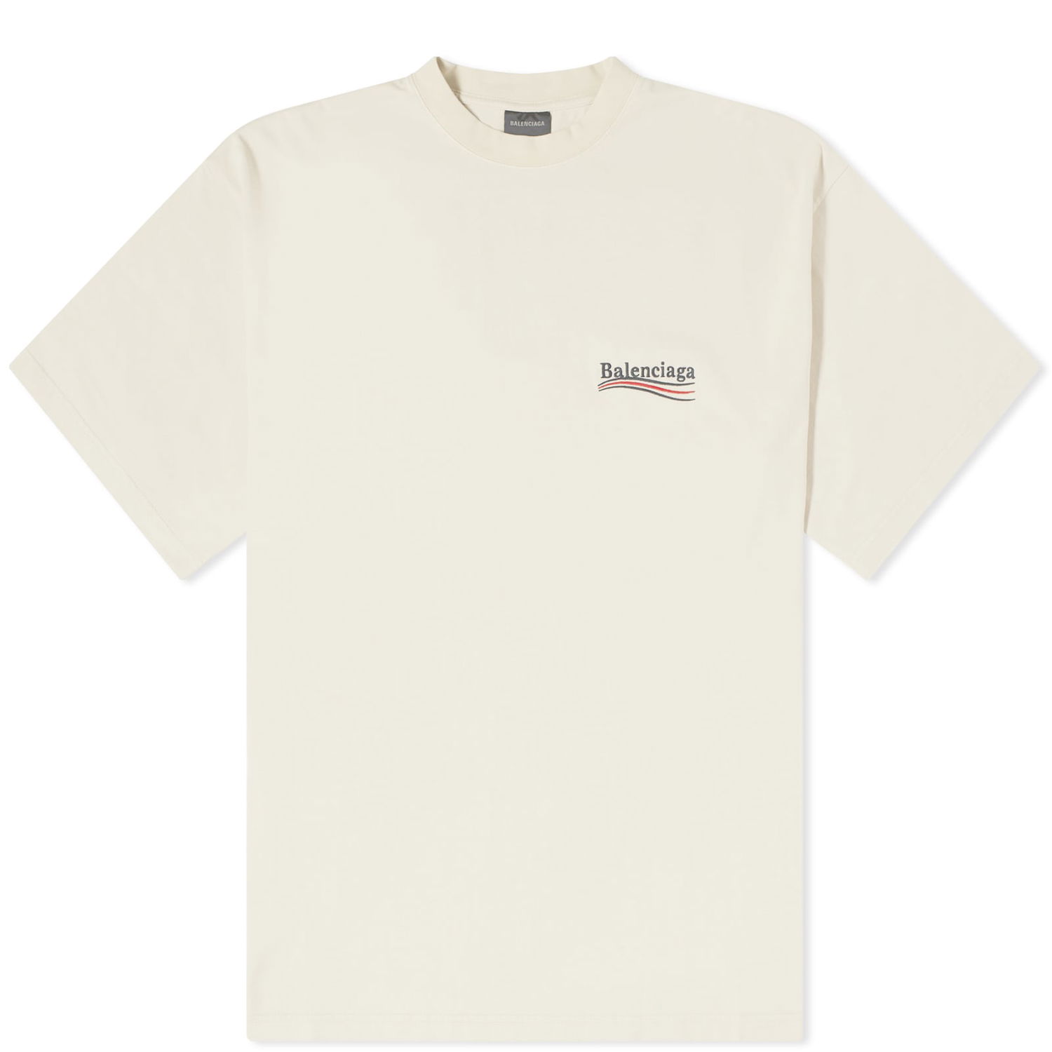 T-shirt Balenciaga Political Campaign T-Shirt Beige | 641675-TKVJ1-9711, 0