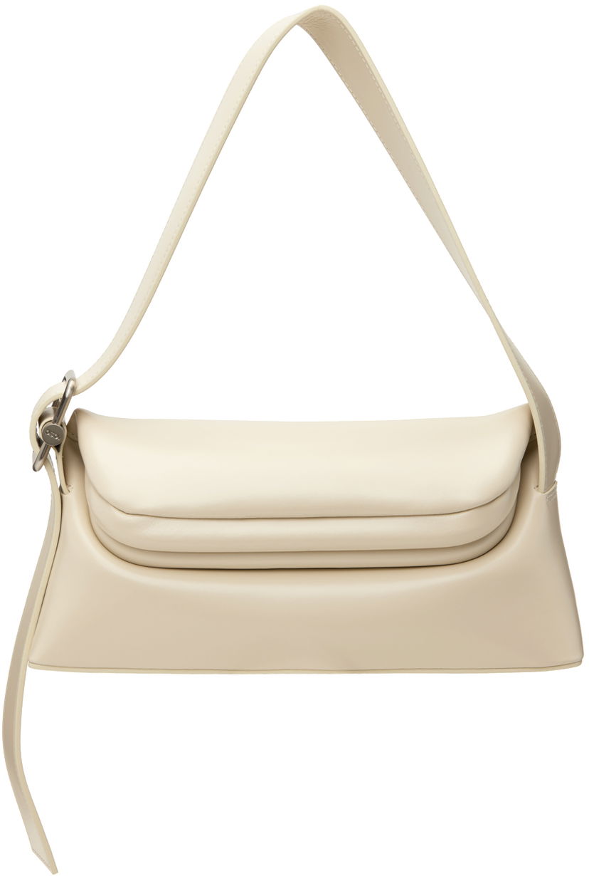Håndtaske OSOI Off-White Leather Shoulder Bag Beige | 22FB010-16-05