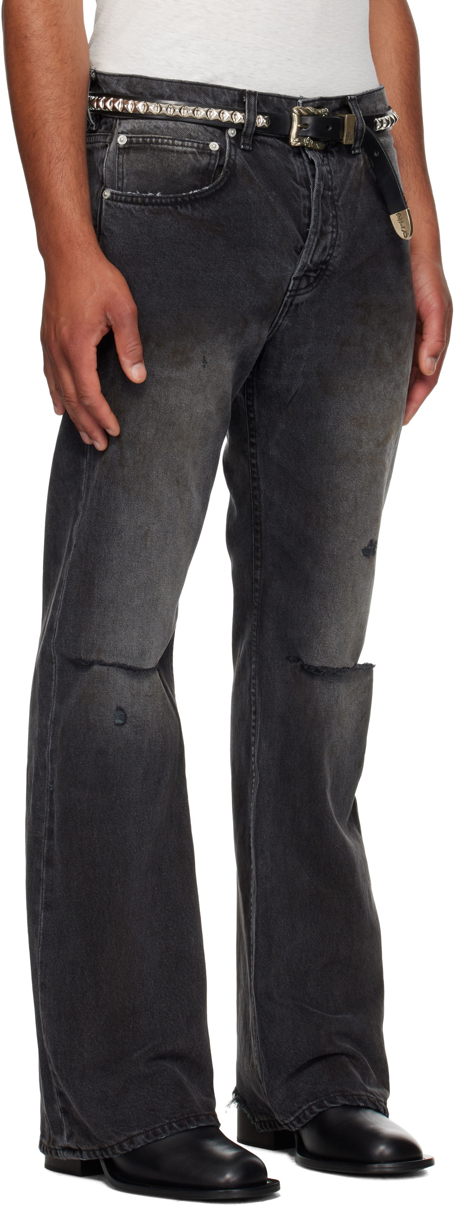 Jeans Enfants Riches Déprimés Enfants Riches Déprimés Wider Flare Leg Jeans Sort | 050-400, 1