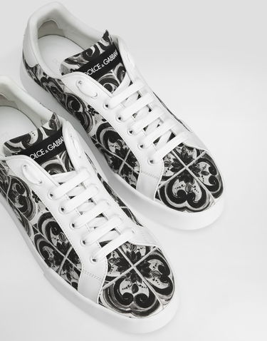 Sneakers og sko Dolce & Gabbana Dolce & Gabbana Portofino Light Strobel Majolica Print Hvid | CS2330A9R22IU3TN, 3