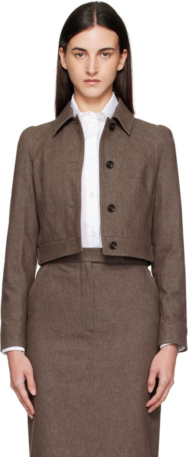 Jakke Max Mara Max Mara Carpa Cropped Jacket Brun | 2511041013600, 0