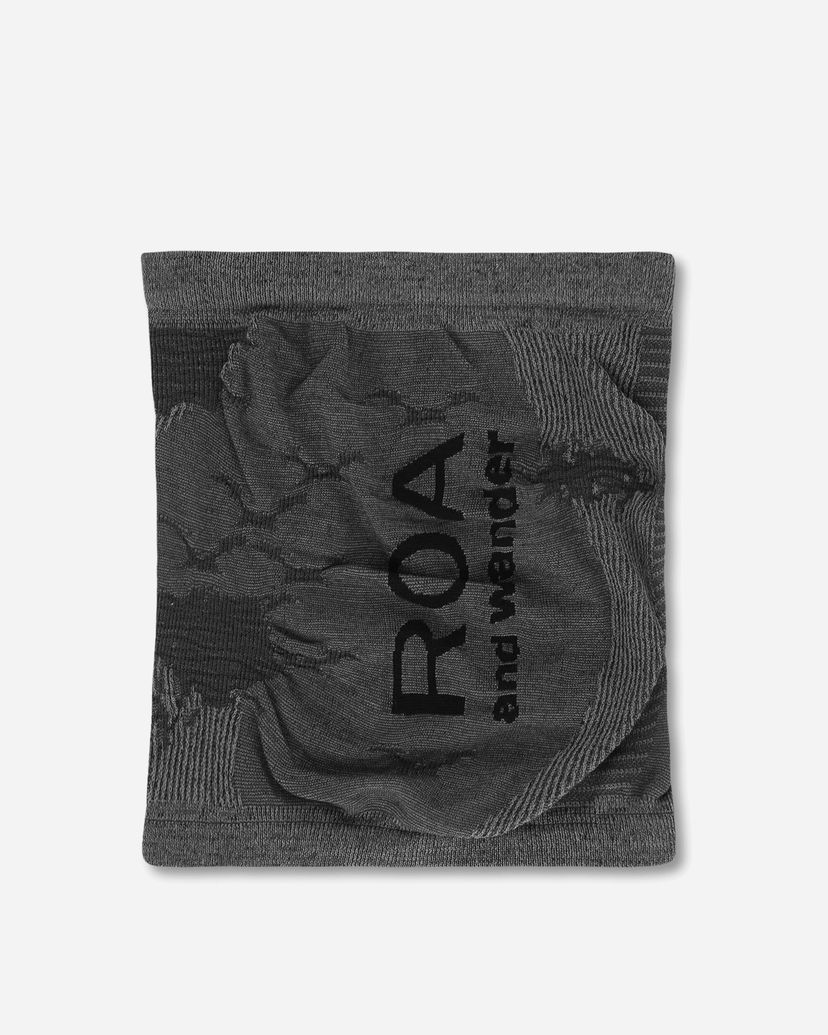 Tørklæde ROA And wander Golm Dryarn Seamless Neck Warmer Grå | OBMW202YA02 BLK0001