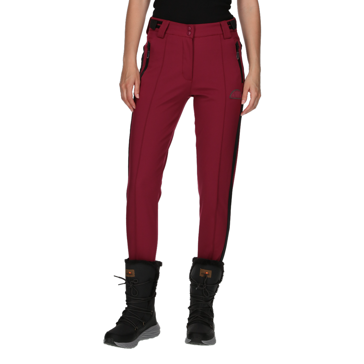 Bukser Ellesse Softshell Outdoor Trousers with Vertical Leg Stripes Bourgogne | ELA233F110-52, 0