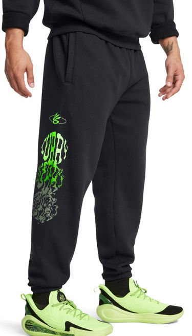 Joggingbukser Under Armour Under Armour Curry Splash Graphic Joggers Sort | 1387607-001, 0