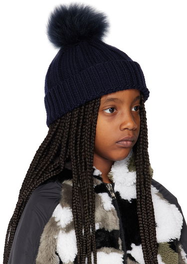 Beanie WOOLRICH Woolrich Kids Pom Pom Beanie Mørkeblå | CFWKAC0145FRUF0428, 1