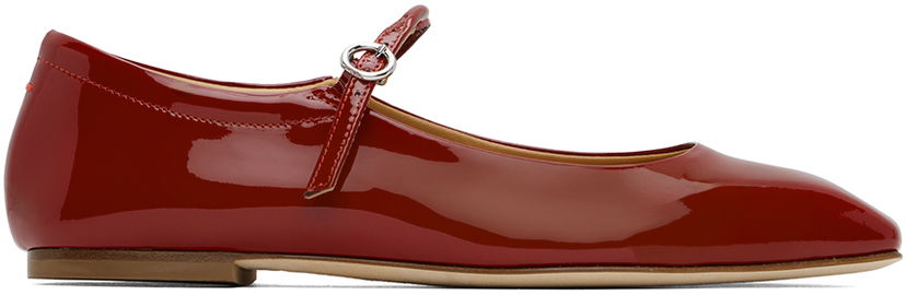 Tøj Aeyde Aeyde Uma Ballerina Flats Rød | A11-FL-RAZS08FL-123-406-048