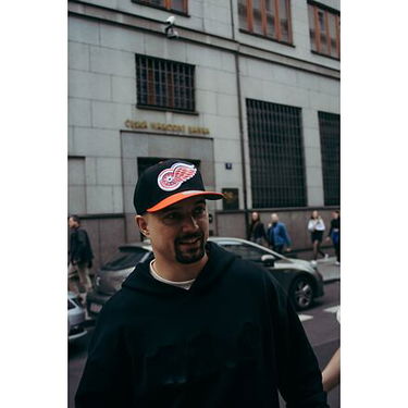 Kasket Mitchell & Ness Detroit Red Wings Two Tone Snapback Hat Rød | HHSS5367-DRWYYPPPBKRD, 7