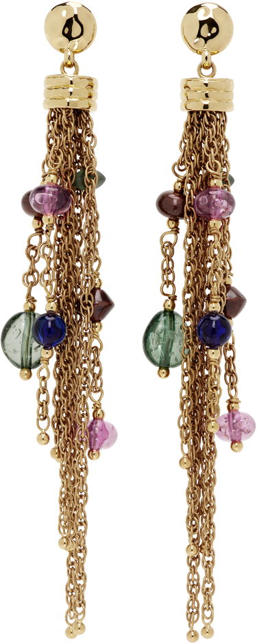 Øreringe CHLOÉ Chloé 'The Chloé Pompoms' Chain Drop Earrings Flerfarvet | CHC25SFE10RPL, 0