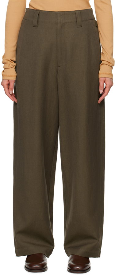 Bukser LEMAIRE Lemaire Maxi Trousers Grøn | PA1083 LF1252, 0