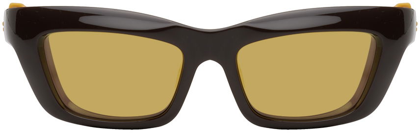 Solbriller Bottega Veneta Square Sunglasses Brun | BV1182S-002, 0