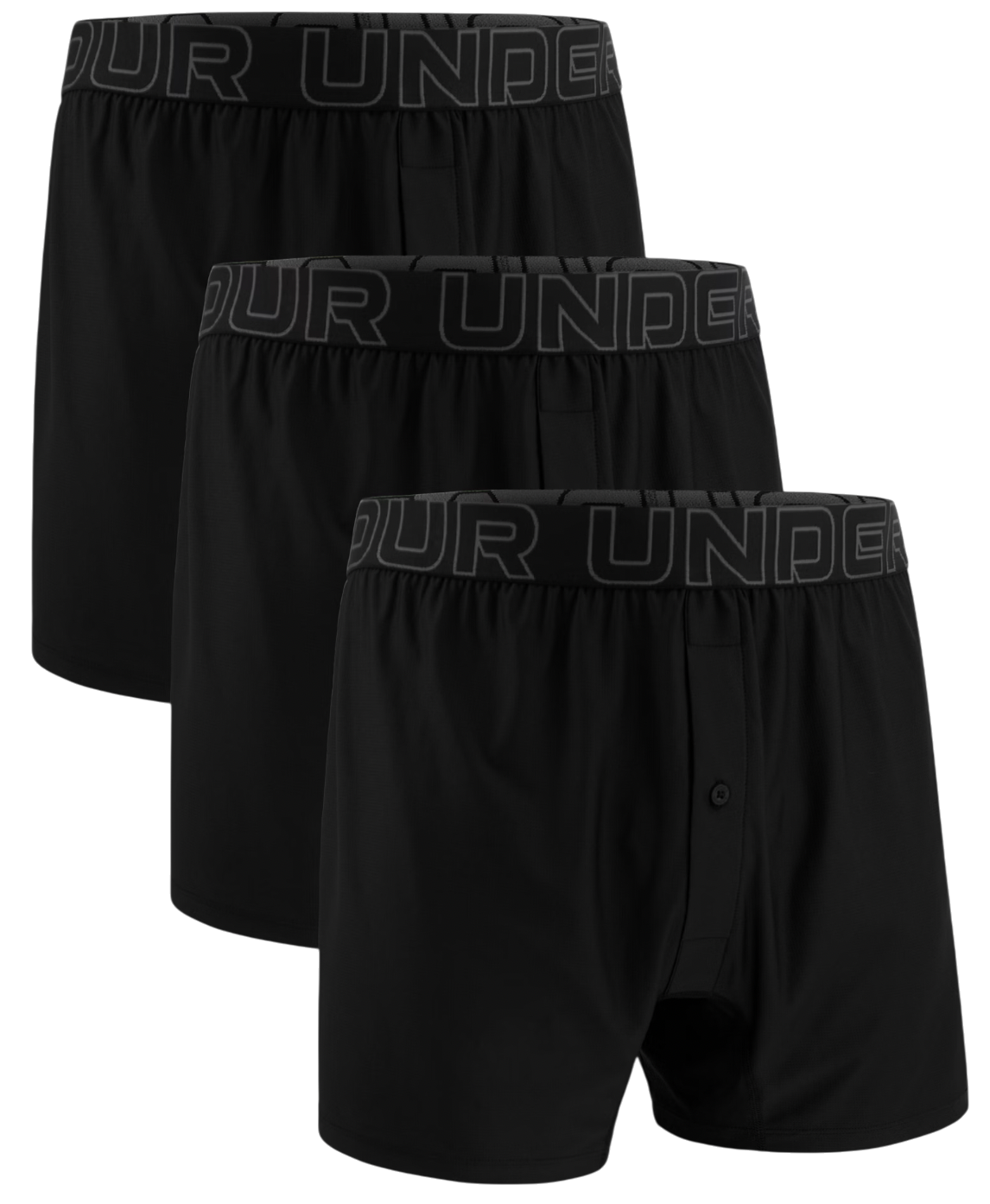 Boksere Under Armour Under Armour Performance Tech Mesh Boxer Shorts (3-Pack) Sort | 1390498-001, 0