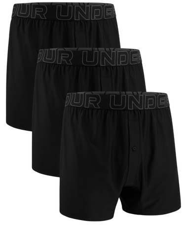 Boksere Under Armour Under Armour Performance Tech Mesh Boxer Shorts (3-Pack) Sort | 1390498-001, 0
