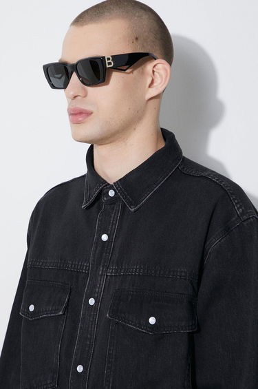 Skjorte BBC IceCream Icecream Running Dog Relaxed Denim Shirt Sort | IC24149, 4