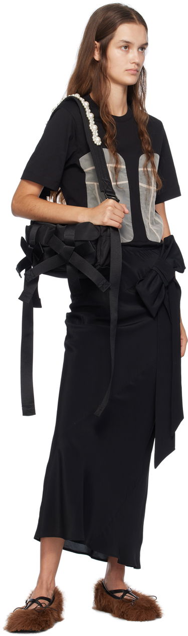 Kjole Simone Rocha Simone Rocha Paneled Bust T-Shirt Sort | 5290 0553, 4