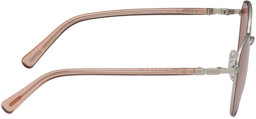 Solbriller BY FAR Round Sunglasses Brun | 23CRGBSSMASPHMET, 1