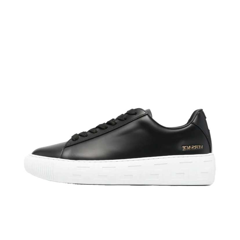 Sneakers og sko Versace Greca Lace-up Black White Sort | DSU8404-DV50G _D41