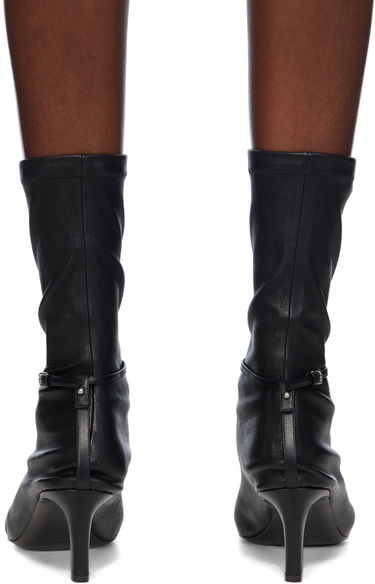 Tøj Jil Sander Jil Sander Stretch Nappa Ankle Boots Sort | J15WU0085_P7083, 1