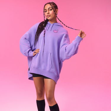 Sweatshirt Puma PUMA x HELLO KITTY AND FRIENDS Oversized Hoodie Lilla | 631614_29, 2
