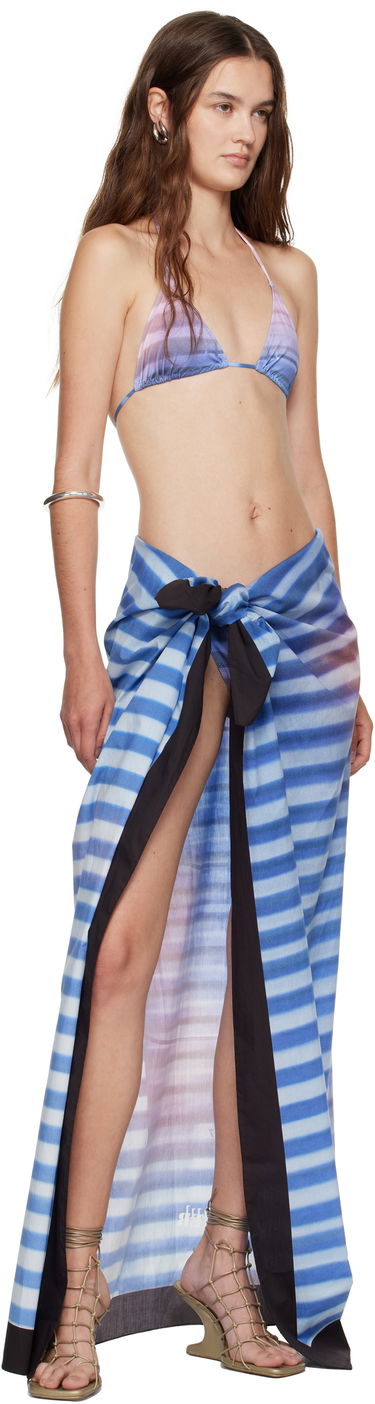 Nederdel Jean Paul Gaultier Jean Paul Gaultier Printed Air Cover-up Maxi Skirt Blå | 25/03-U-AC028-W036-565034, 3