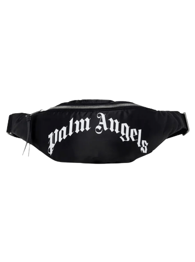 Taljetaske Palm Angels Curved Logo Waist Bag Sort | PMNO004C99FAB0011001
