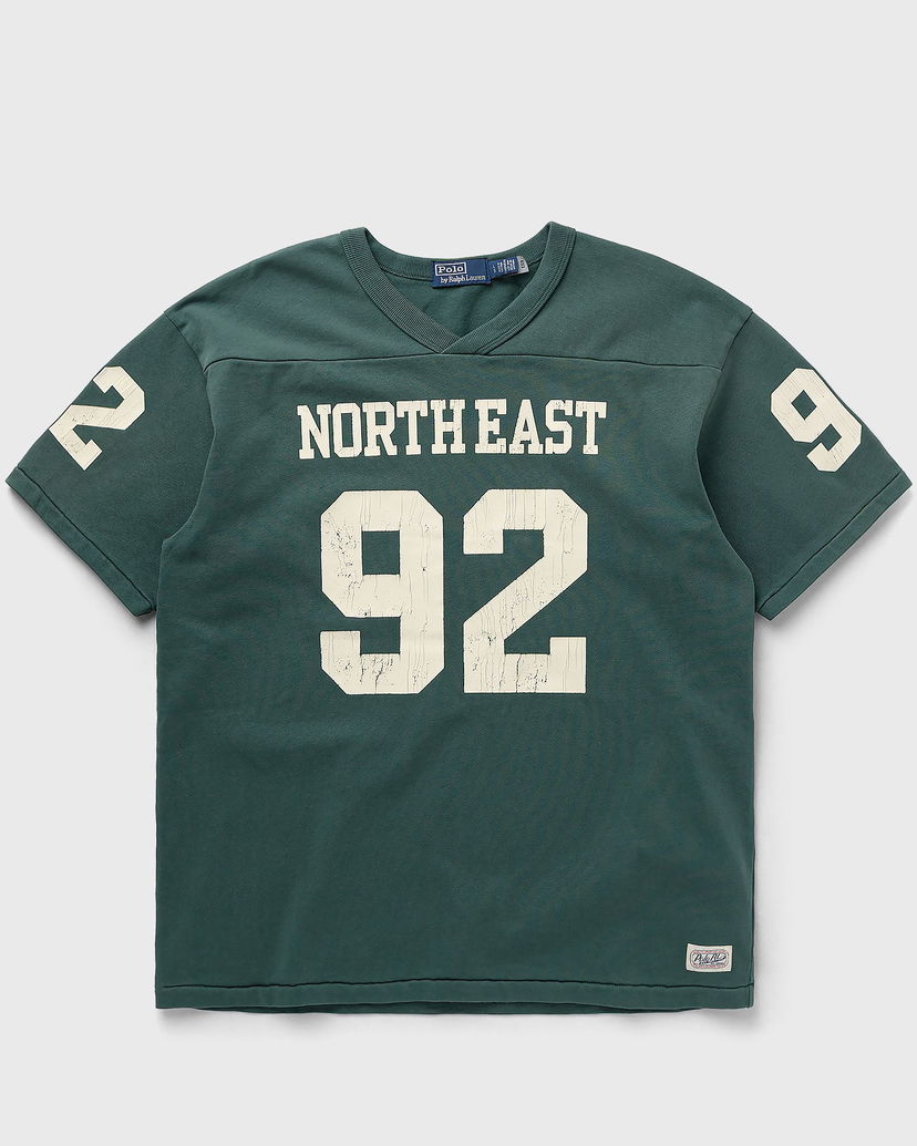 Jersey Polo by Ralph Lauren NORTH EAST 92 V-Neck Short Sleeve Pullover Grøn | 710971829001