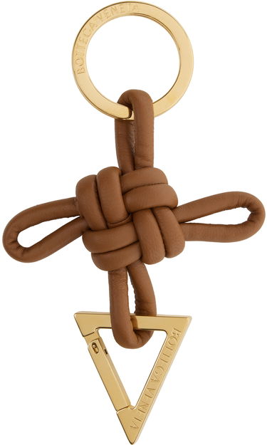 Nøgleringe Bottega Veneta Triangle Keychain Brun | 619100 V0050, 0