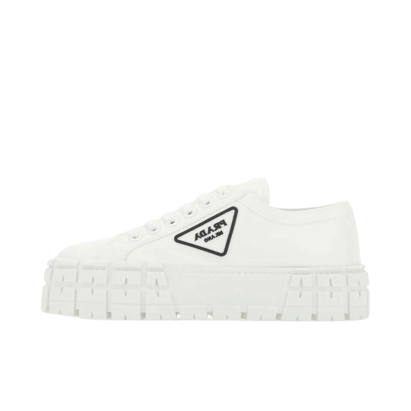 Sneakers og sko Prada Double Wheel Sneakers White Black (W) Hvid | 1E260MF0503LFX-F0009