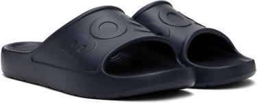 Sneakers og sko BOSS Embossed Logo Pool Slides Mørkeblå | 50498207, 3