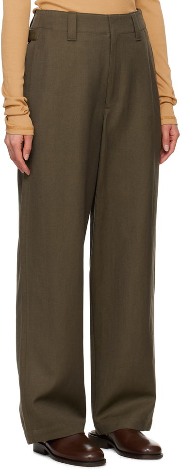 Bukser LEMAIRE Lemaire Maxi Trousers Grøn | PA1083 LF1252, 1