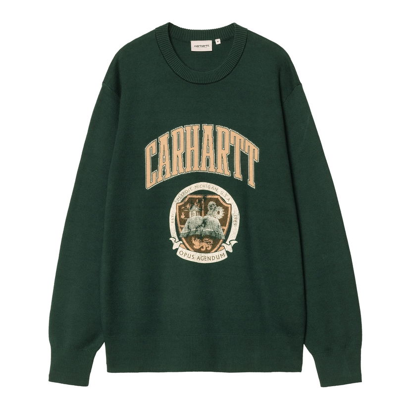 Sweater Carhartt WIP Carhartt WIP Library College Sweater Grøn | I034521_9