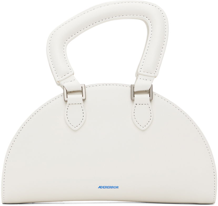 Håndtaske ADER ERROR Half Moon Top Handle Bag Hvid | BN01SSBA0602IV